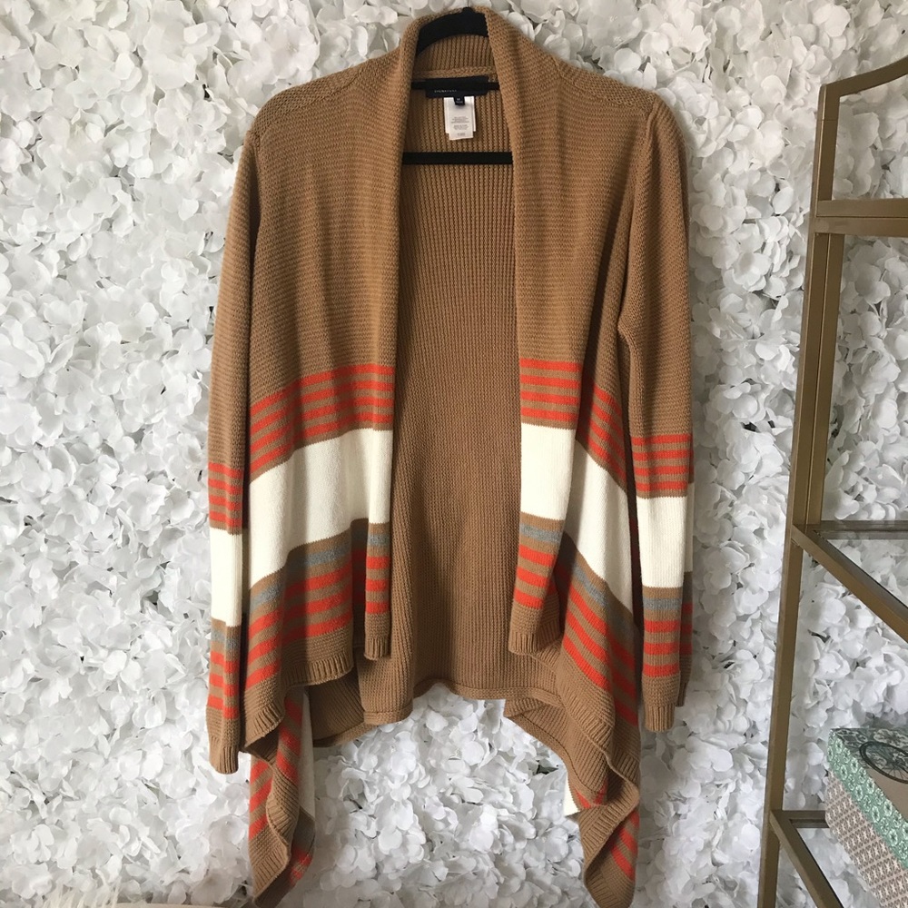 Layered Open Front Knit Cardigan